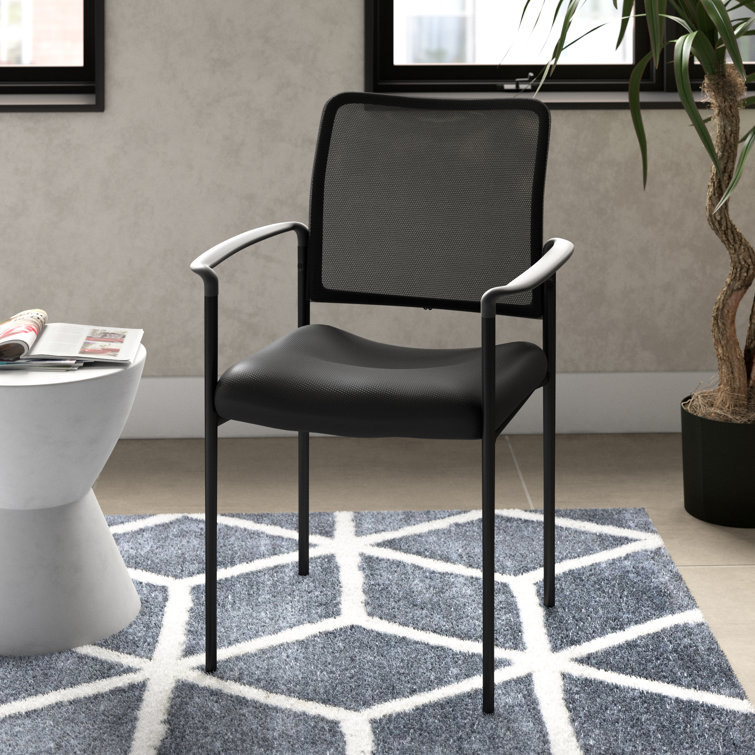 Offex 23.5" W Stackable Mesh Seat Waiting Room Chair with Metal Frame